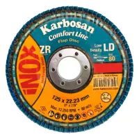 Круг лепестковый конический  KARBOSAN Comfort Line LD ZXR11 125х22мм Р80